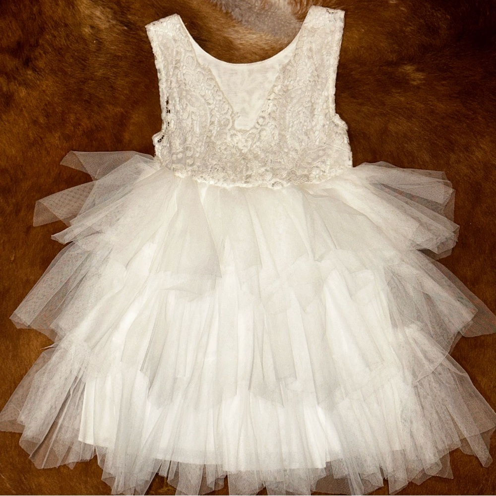 Kids lace & tulle dress - Size 5